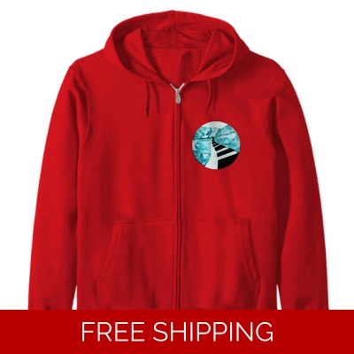 Le Studio Custom Zip Hoodie Unisex Classic Piano Window